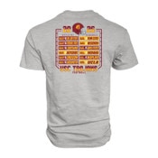 USC Trojans Unisex Heather Gray Football 2026 BIG 10 Schedule T-Shirt